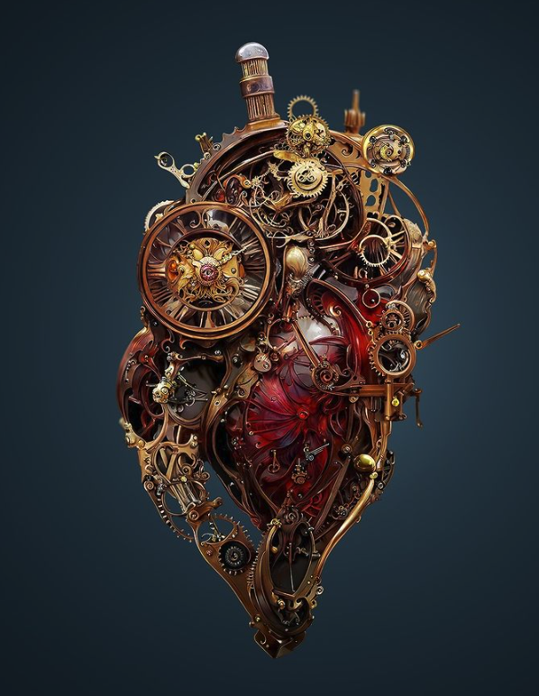 Horology heart by Lust_Byte on Instagram Midjourney art